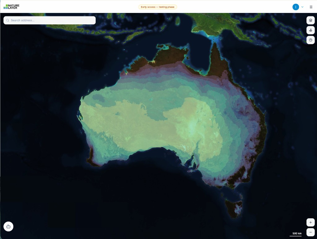 National rainfall data layers from Bureau of Meteorology